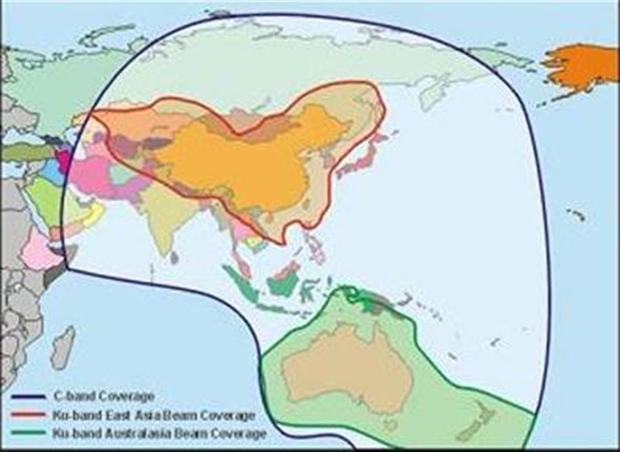 Hình 1. Vùng phủ vệ tinh
