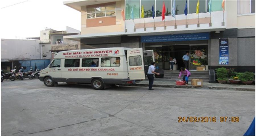Hội Chữ thập đỏ tỉnh Khánh Hòa chuẩn bị cho công tác tiếp nhận máu