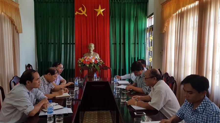 Lãnh đạo Cục Tần số VTĐ làm việc với Sở TTTT Quảng Ngãi