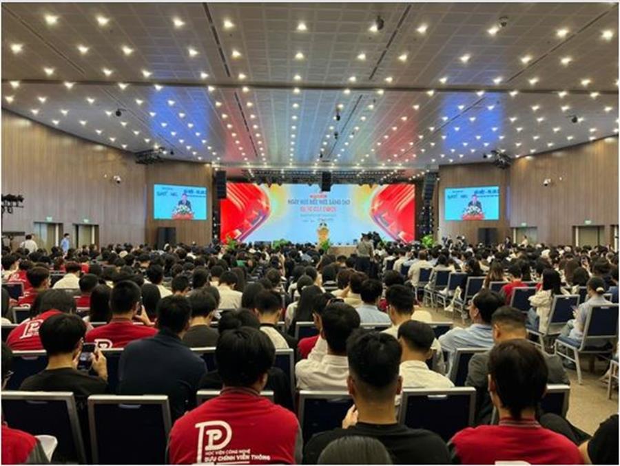 Toàn cảnh Lễ hưởng ứng Ngày hội đổi mới sáng tạo quốc gia năm 2025.