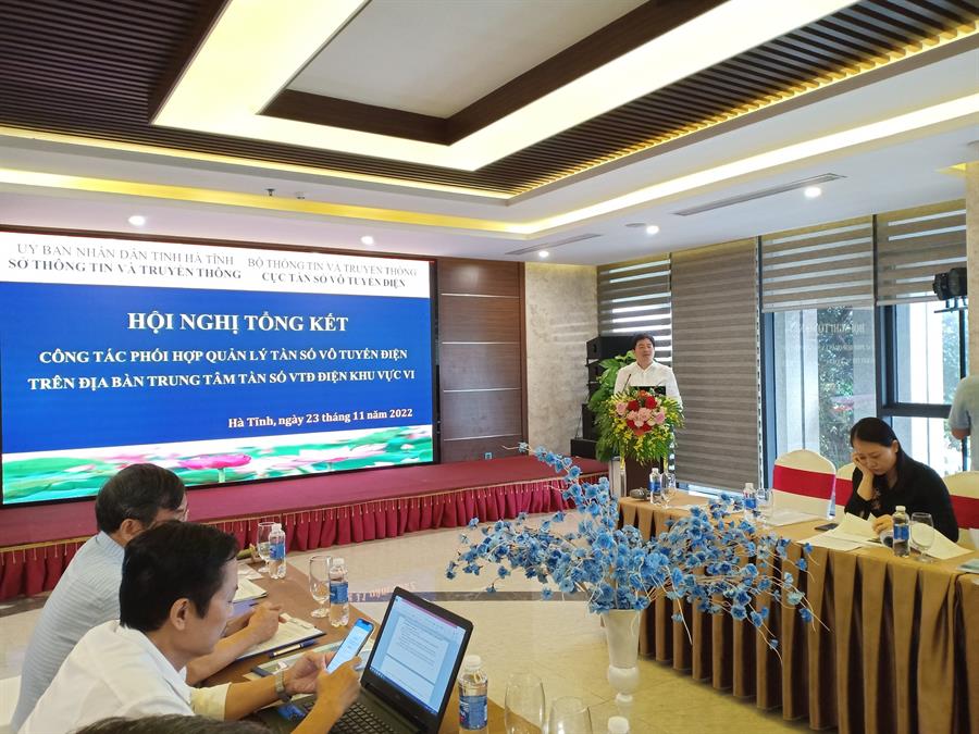 Ông Dương Văn Tuấn – Phó Giám đốc Sở TTTT tỉnh Hà Tĩnh phát biểu tại Hội nghị