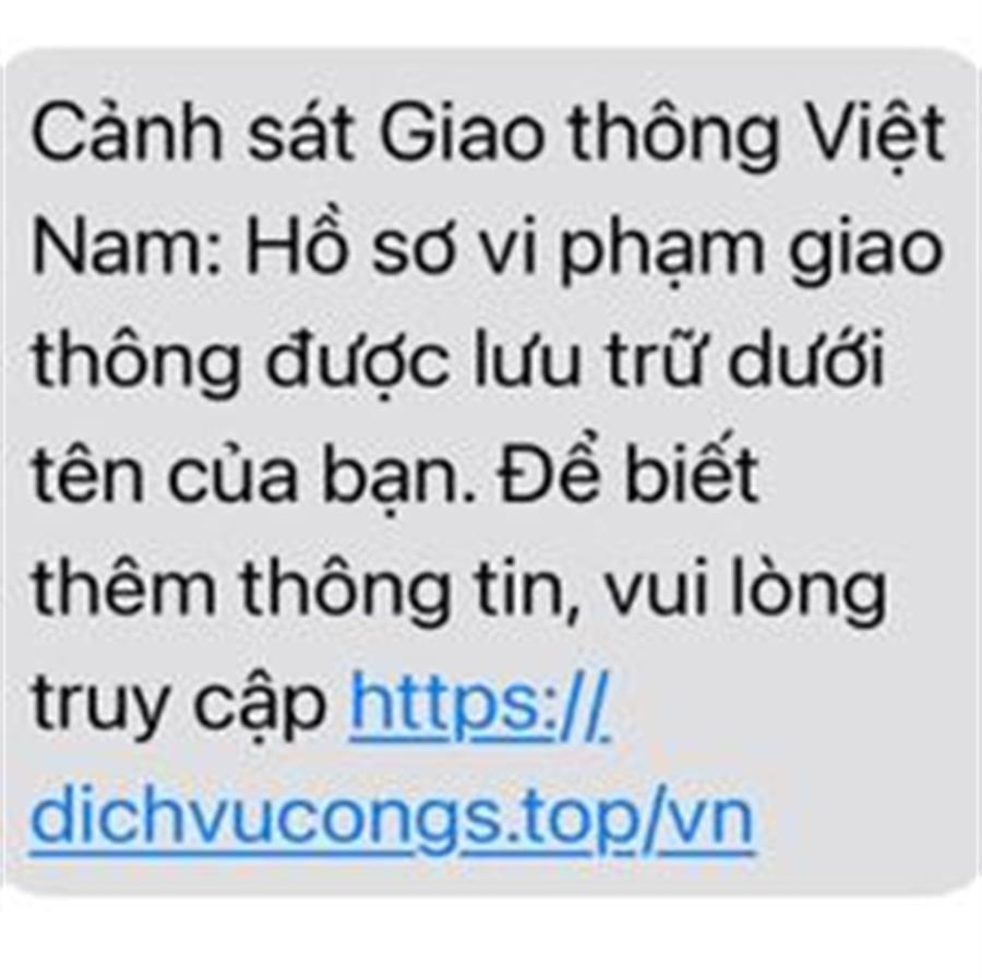 Hình ảnh tin nhắn lừa đảo