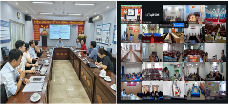 Hội nghị được tổ chức trực tiếp và trực tuyến tại 168 điểm cầu