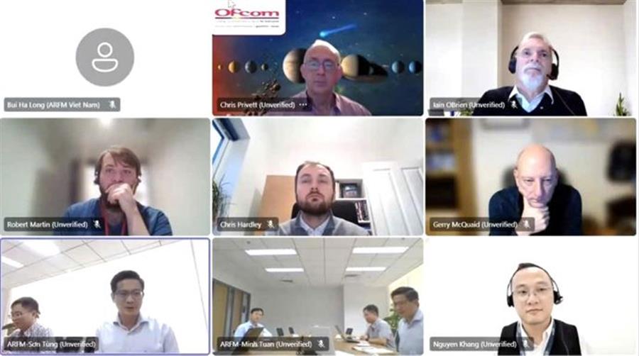 Buổi làm việc trực tuyến giữa ARFM Việt Nam và OFCOM Anh