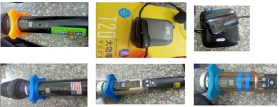 Một số thiết bị micro không dây vi phạm