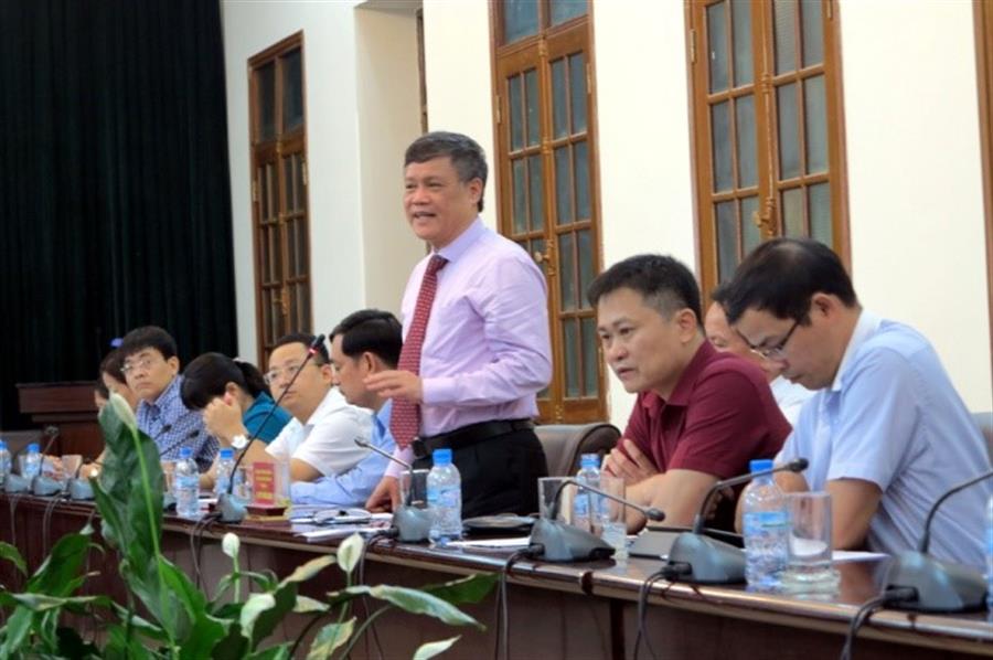 Ông Nguyễn Xuân Bình Phó Chủ tịch UBND thành phố Hải Phòng phát biểu tại buổi làm việc