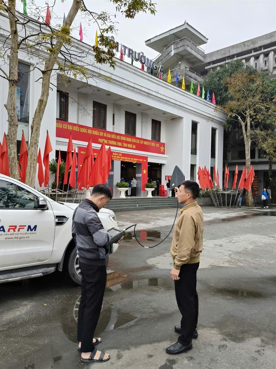 Hoạt động kiểm soát tần số phục vụ bầu cử tại tỉnh Nghệ An