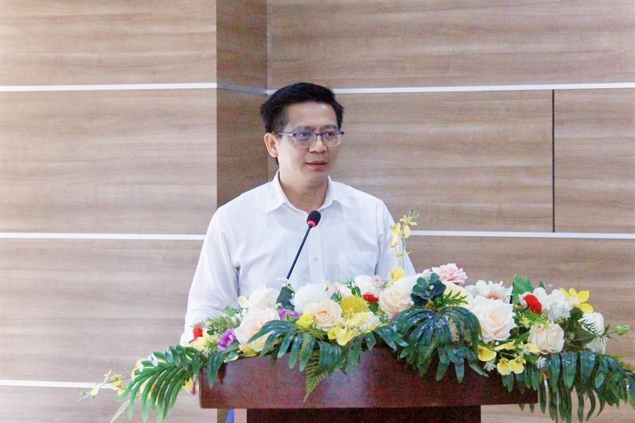 Ông Lê Văn Tuấn - Cục trưởng Cục Tần số vô tuyến điện phát biểu khai mạc Hội nghị