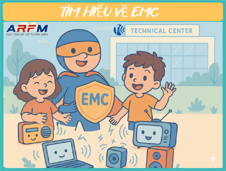 Trang bìa cuốn sách tranh “Tìm hiểu về EMC”