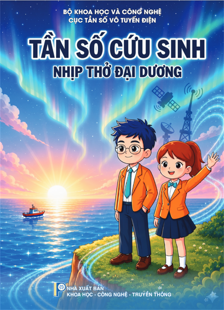 Hình ảnh bìa cuốn sách tranh “Tần số cứu sinh – Nhịp thở đại dương”