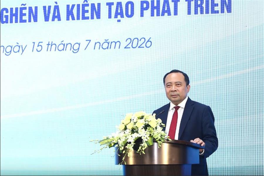 Bộ trưởng Vũ Hải Quân phát biểu khai mạc Hội nghị.